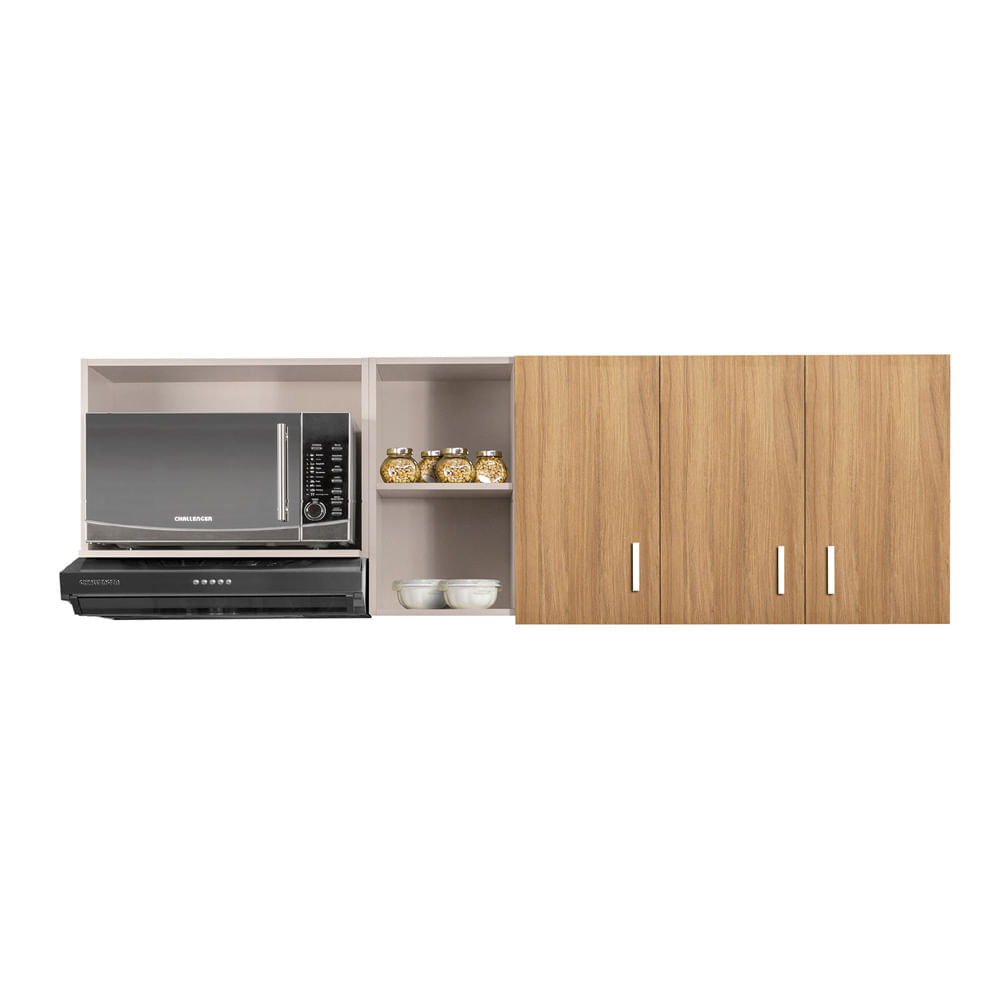 Mueble Superior de cocina Challenger 3 puertas 1.8 M espacio para Microondas SA35180MAM Acandi img #1