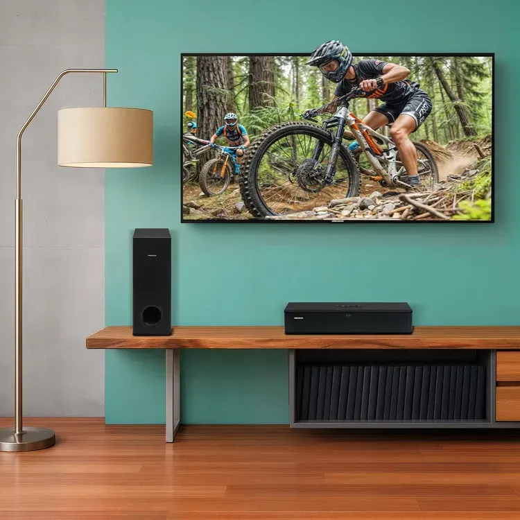 Barra de Sonido con Subwoofer Challenger 80W Bluetooth SB80Y Negro img #11