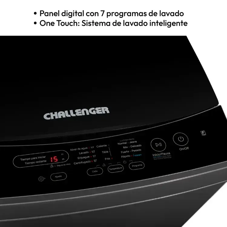 Lavadora Challenger Carga Superior 11 Kg CW5711 Gris img #4