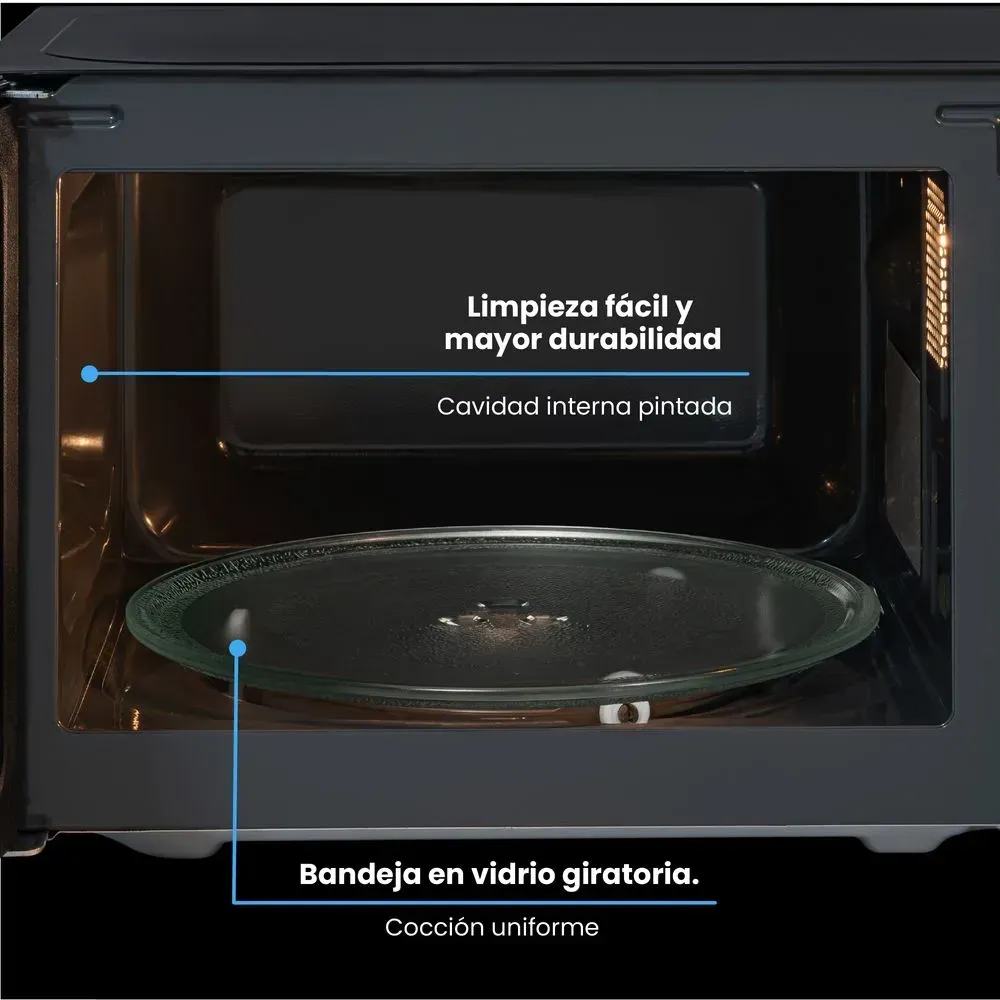 Horno Microondas Challenger Panel Digital 20 Litros HM8008 Negro img #10