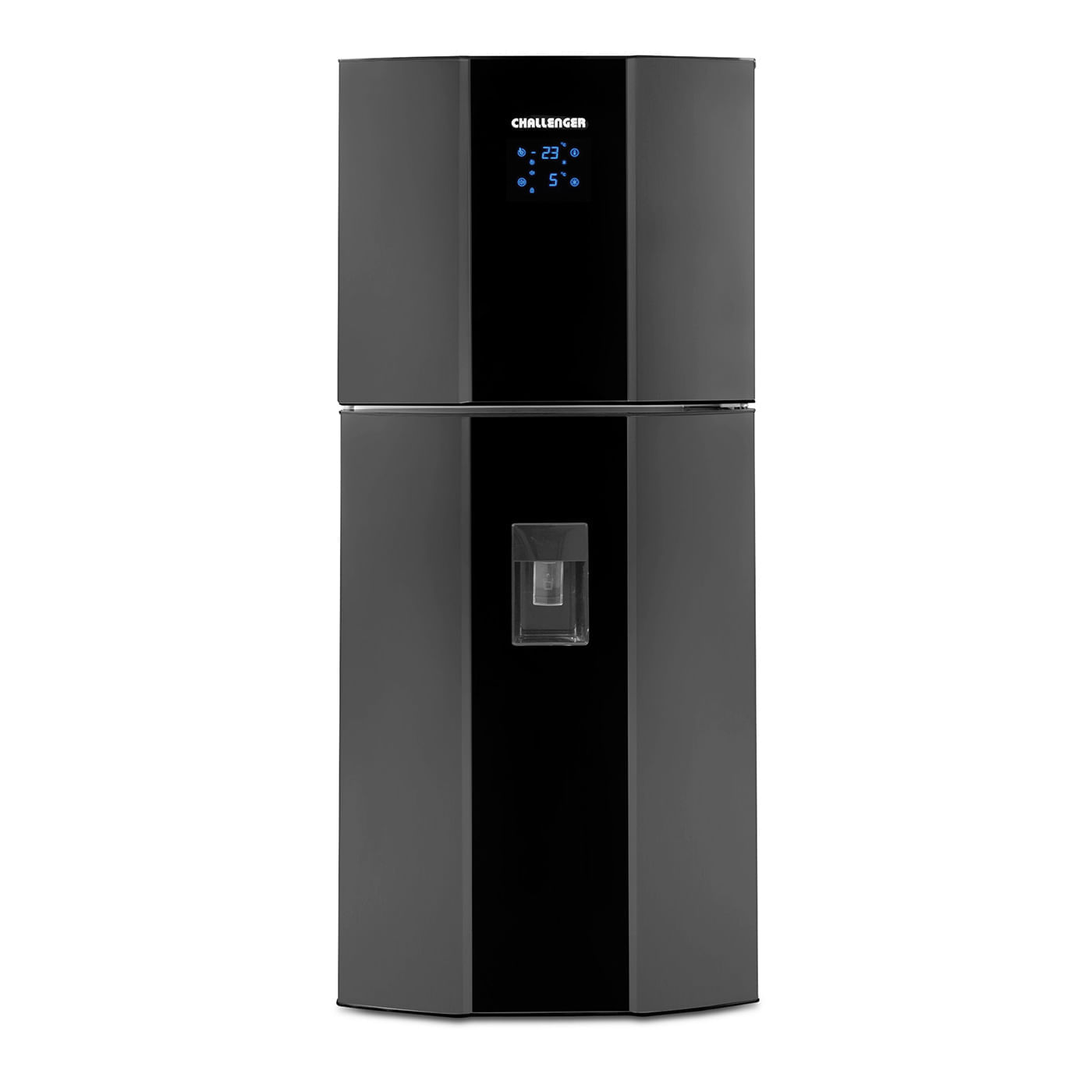Nevera Challenger No Frost Congelador Superior 370 Litros CR370 Gris img #1