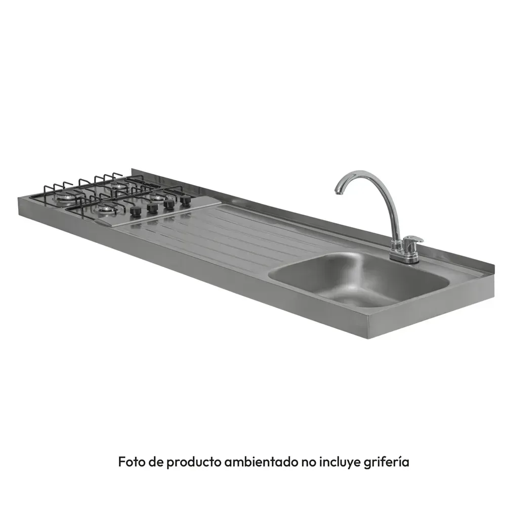 Mesón Challenger Lavaplatos Derecho 180 cm MD 1185 EI C Inox img #3