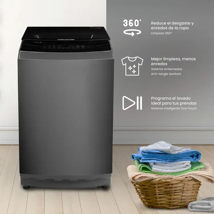 Lavadora Challenger Carga Superior 18 Kg CW 5718 Dark Gray img #7