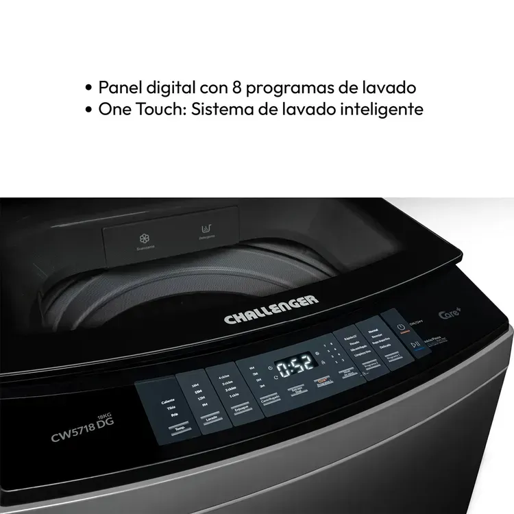 Lavadora Challenger Carga Superior 18 Kg CW 5718 Dark Gray img #4