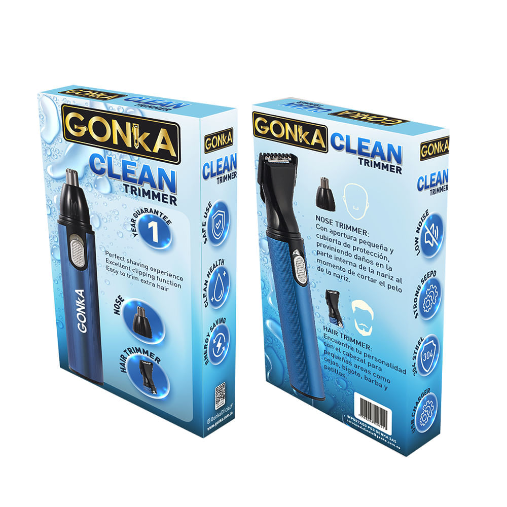 Perfiladora Recargable 3 en 1 Gonka GK-CLEAN TRIMMER Azul img #5