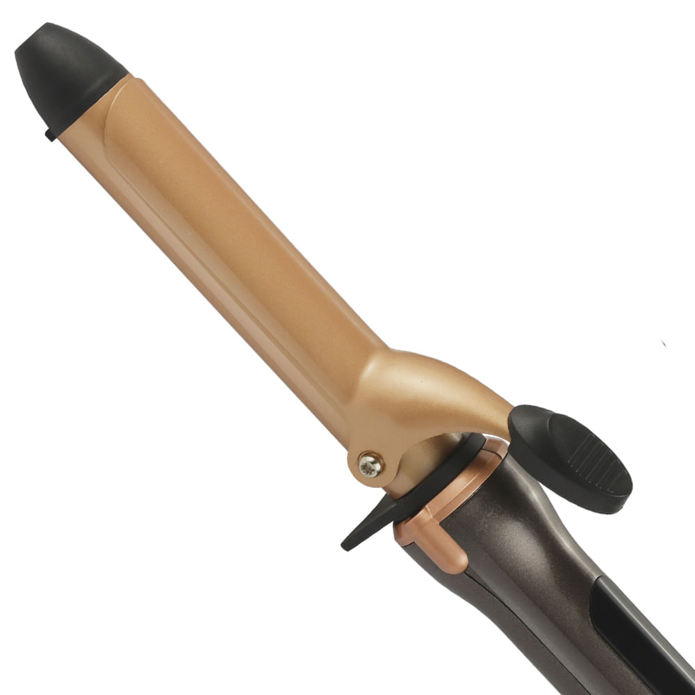 Pinza Rizadora Gonka Control de Temperatura Digital GK-GOLD ROSE Rosado Café img #4