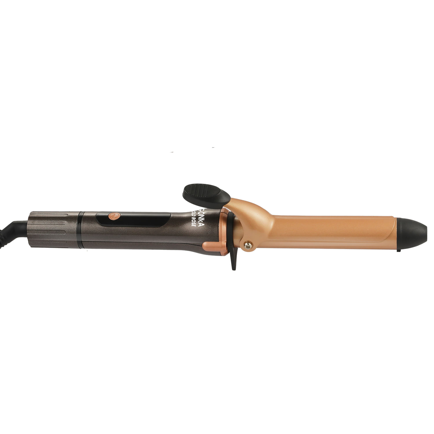Pinza Rizadora Gonka Control de Temperatura Digital GK-GOLD ROSE Rosado Café img #3