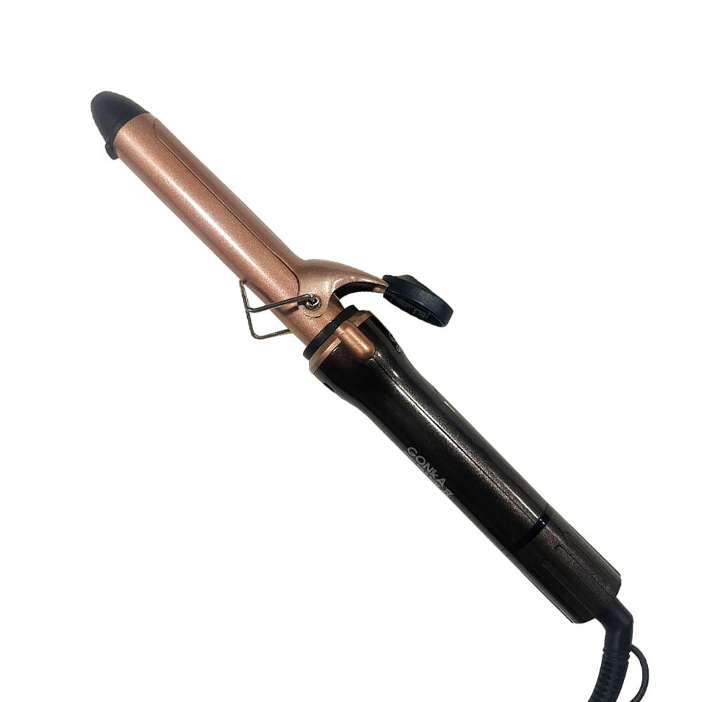 Pinza Rizadora Gonka Control de Temperatura Digital GK-GOLD ROSE Rosado Café img #2