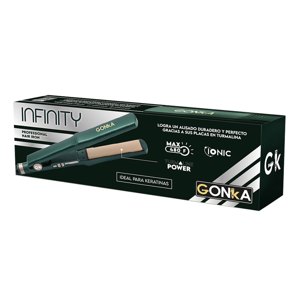 Plancha Profesional Gonka 470°F Control Temperatura LED GK-INFINITY Verde img #5