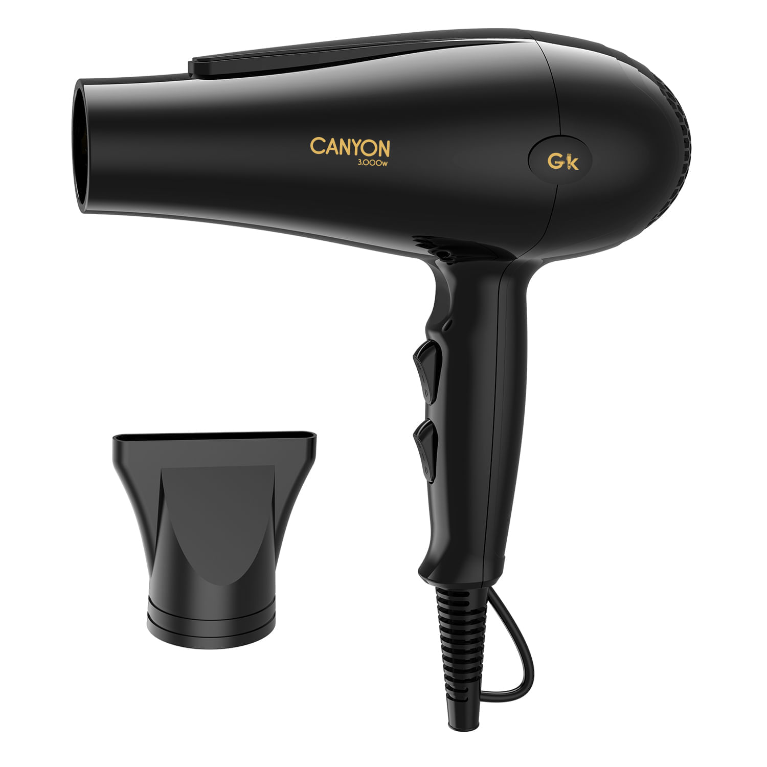 Secador Semiprofesional Gonka 3000W 2 Temperaturas GK-CANYON Negro img #4