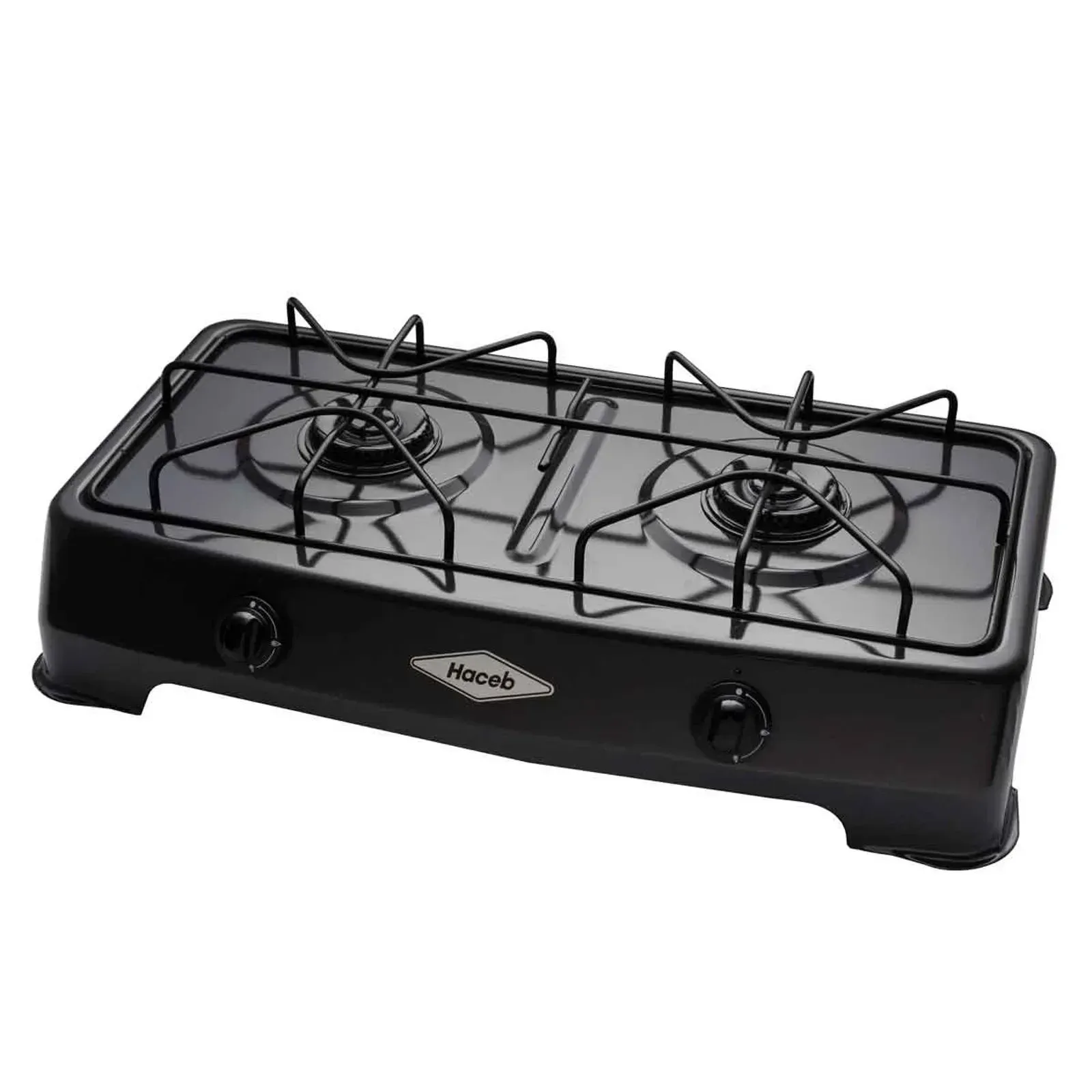 Estufa de Mesa Haceb 2 Puestos Gas Propano Gris img #2