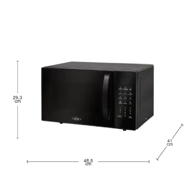 Horno Microondas Haceb Con Grill 25 litros 0.9 Pies Negro img #2