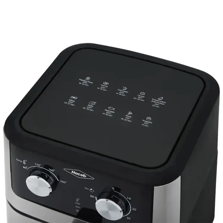 Freidora de Aire Haceb 6 Litros Gris Inox Negra img #7