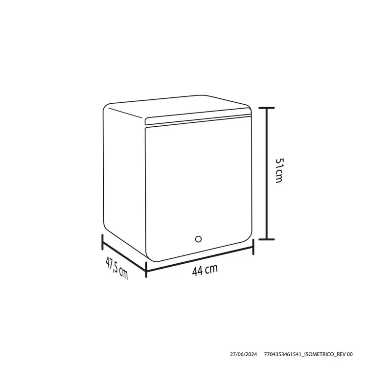 Minibar Haceb Frost Una Puerta 46 Litros N46L Inox img #2