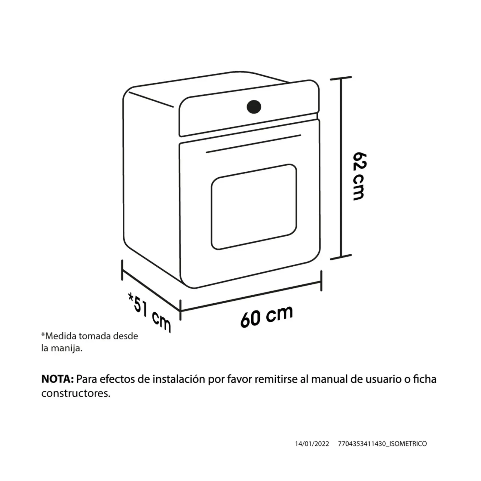 Horno de Empotrar Haceb Gas Propano 60 cm Tandoori Negro img #2