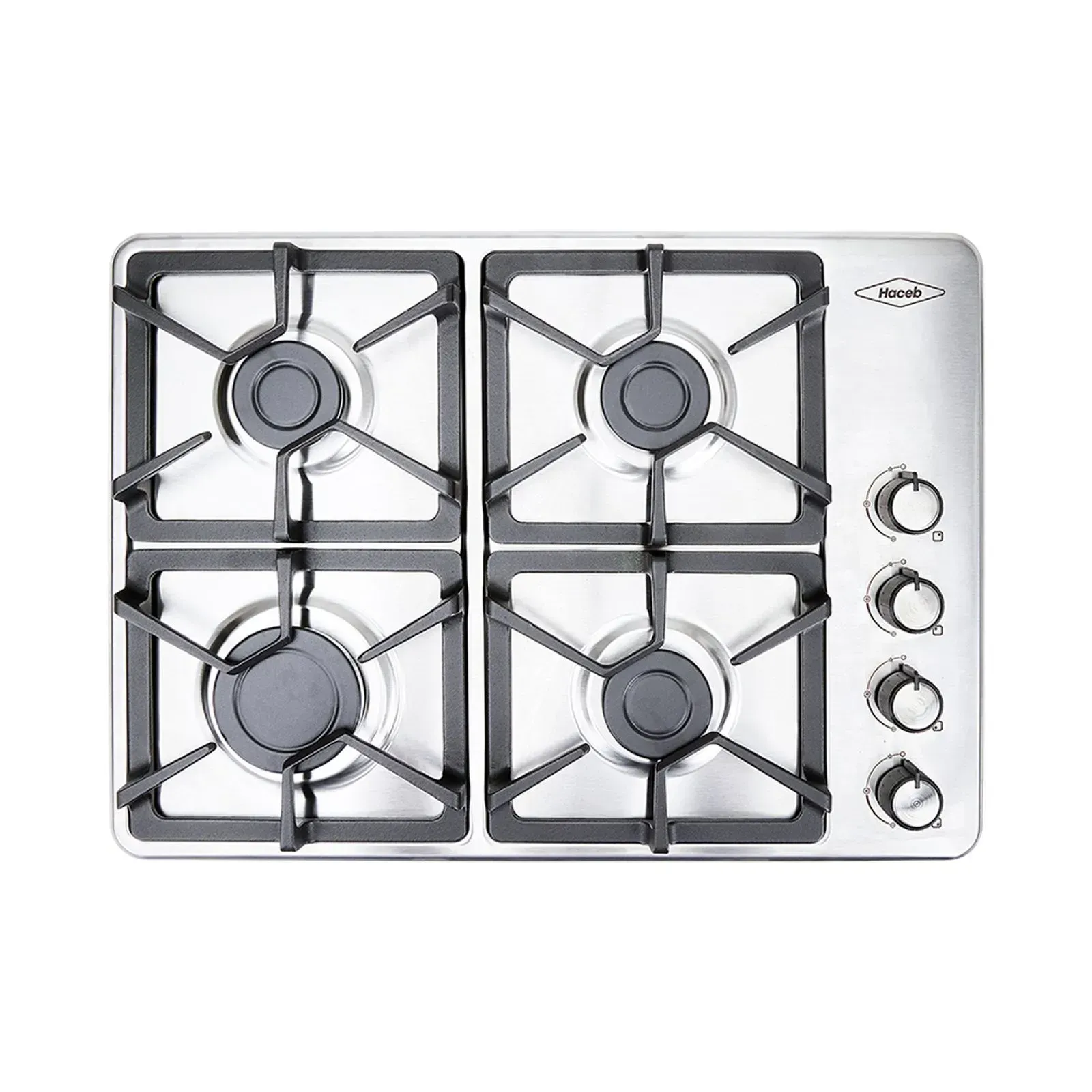 Estufa de Empotrar Haceb 4 Puestos 60 cm Gas Propano TA 60-43 Inox img #3