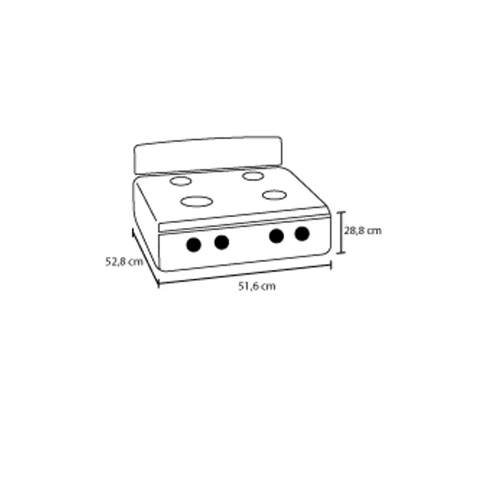 Estufa de Mesa Haceb 4 Puestos Gas Propano Torre Mixta 3x1 AVELLANA Plata img #2