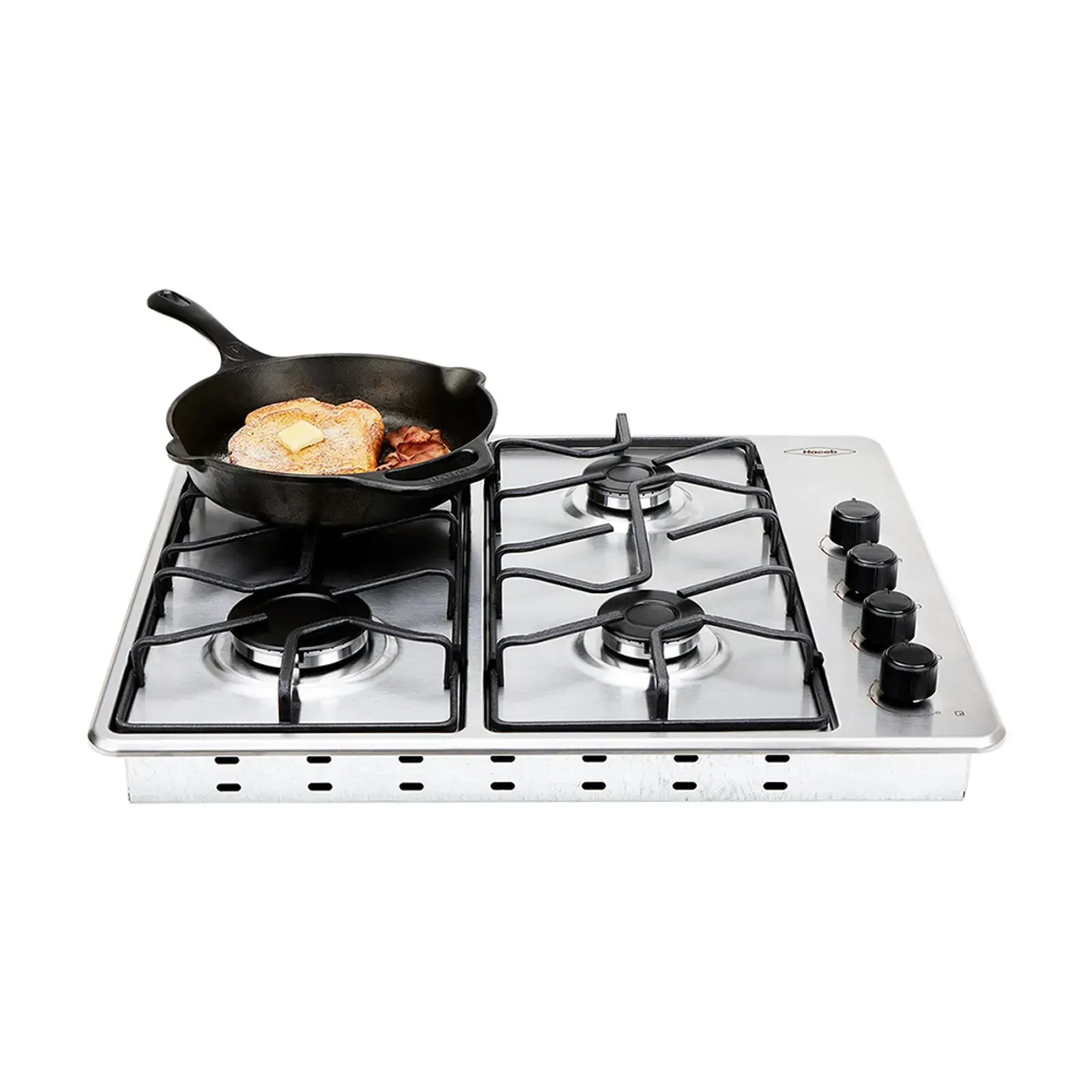 Estufa de Empotrar Haceb 4 Puestos 60 cm Gas Propano Platina TO 60-43 Inox img #4