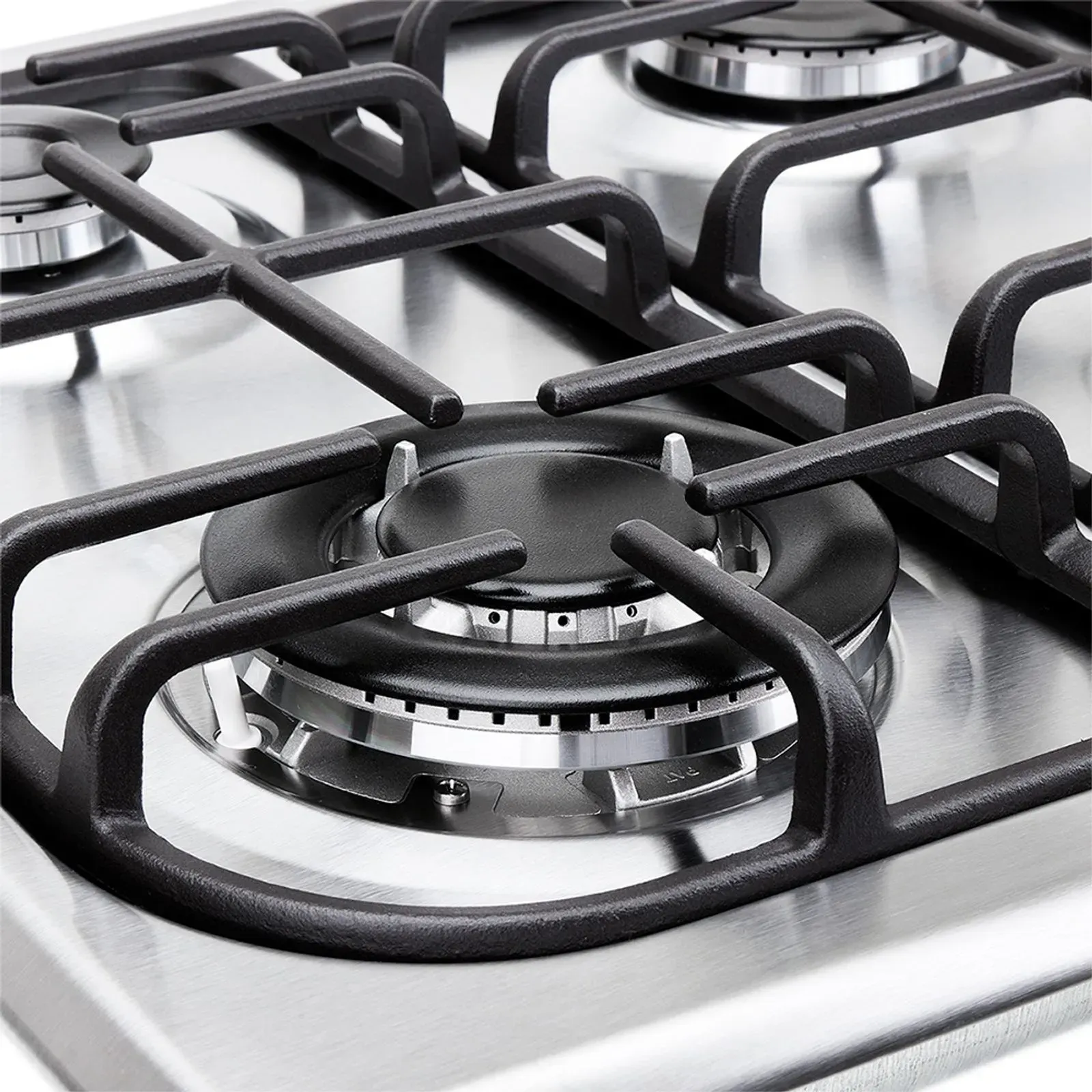 Estufa de Empotrar Haceb Sesamo 4 Puestos 60 cm Triple Llama Gas Propano Inox img #7