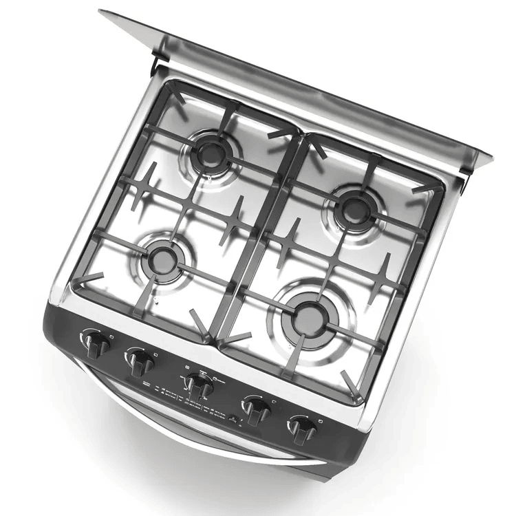Estufa de Piso Haceb 4 Puestos Con Horno Gas Natural 60-VF Negro img #4