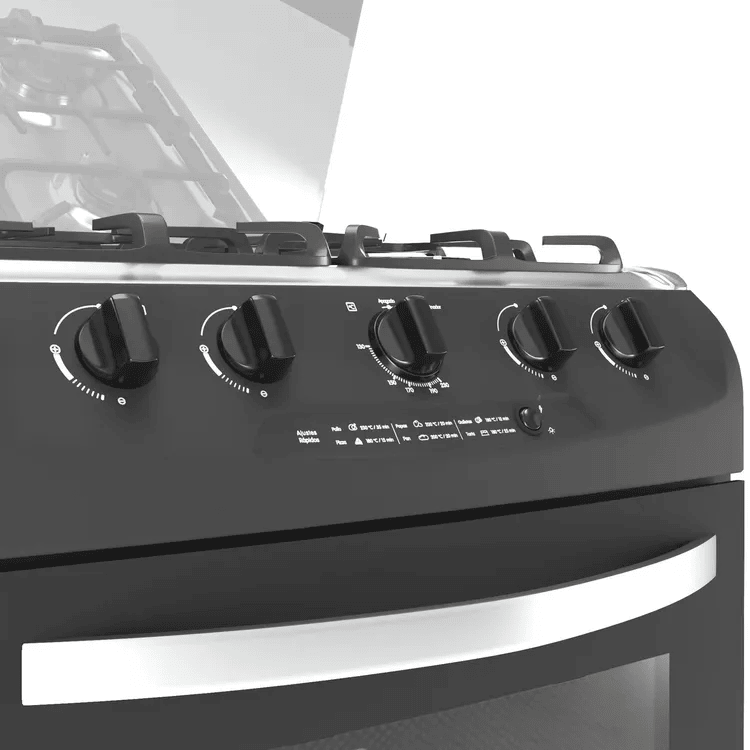 Estufa de Piso Haceb 4 Puestos Con Horno Gas Natural 60-VF Negro img #6