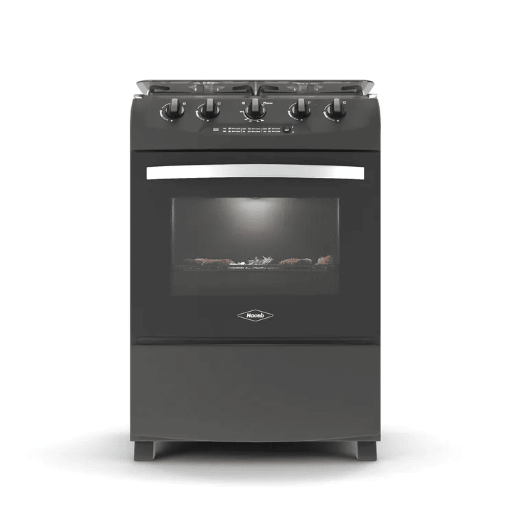 Estufa de Piso Haceb 4 Puestos Con Horno Gas Natural 60-VF Negro img #1