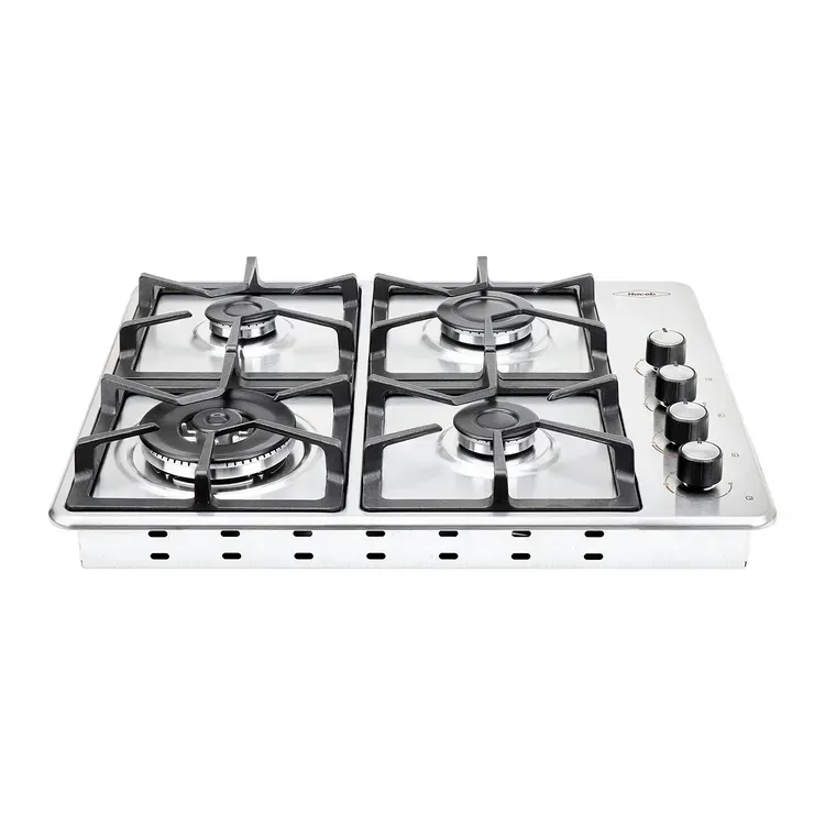 Estufa de Empotrar Haceb 4 Puestos 60 cm Gas Natural Fogón Dual Inox img #1