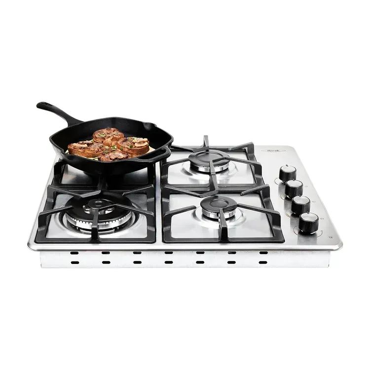 Estufa de Empotrar Haceb 4 Puestos 60 cm Gas Natural Fogón Dual Inox img #8
