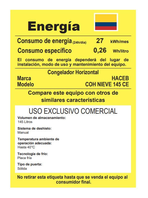Congelador Horizontal Haceb 145 Litros Blanco img #7