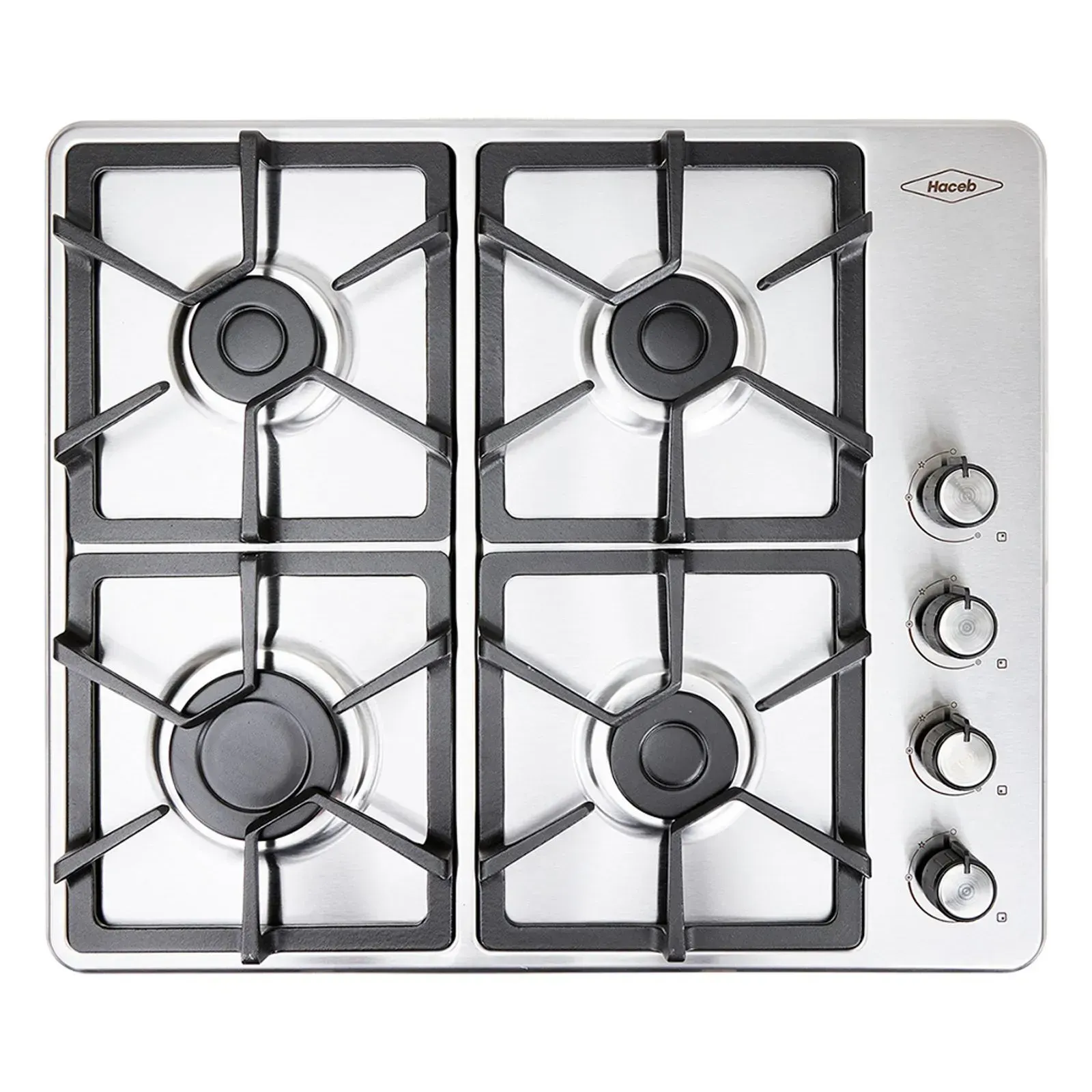 Estufa de Empotrar Haceb 4 Puestos 60 cm Gas Propano TA 60-51 Inox img #3