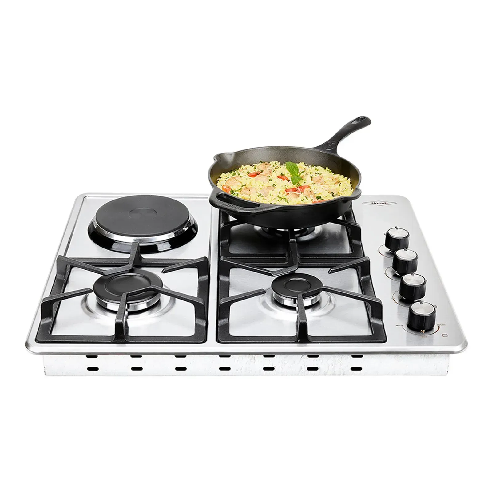 Estufa de Empotrar Haceb 60 cm 3 Puestos Gas Natural Mixta 120V Inox img #4