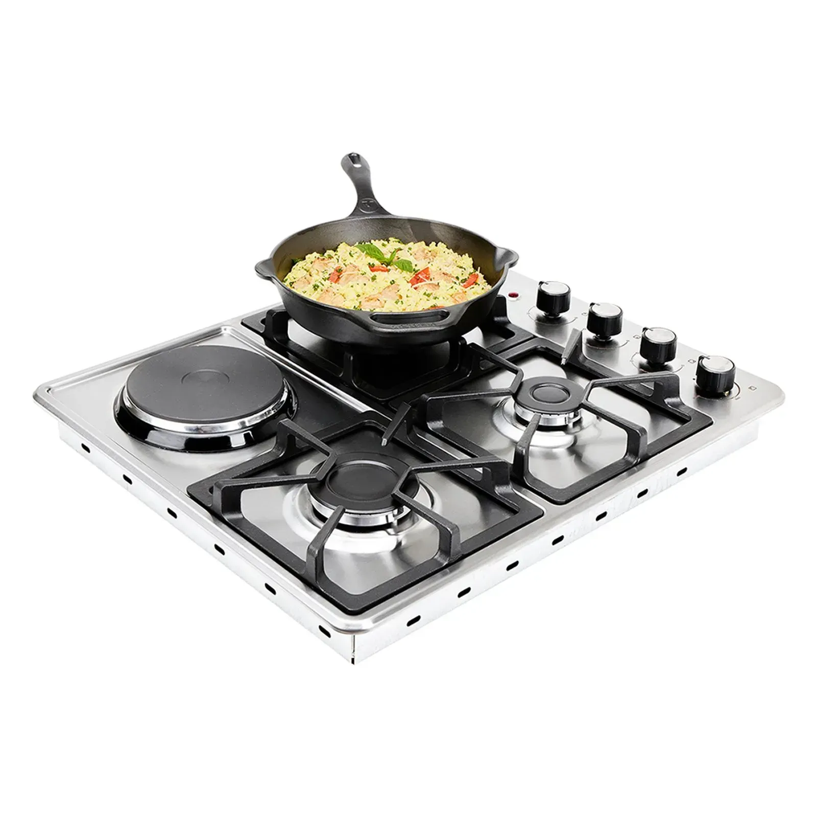 Estufa de Empotrar Haceb 60 cm 3 Puestos Gas Natural Mixta 120V Inox img #10