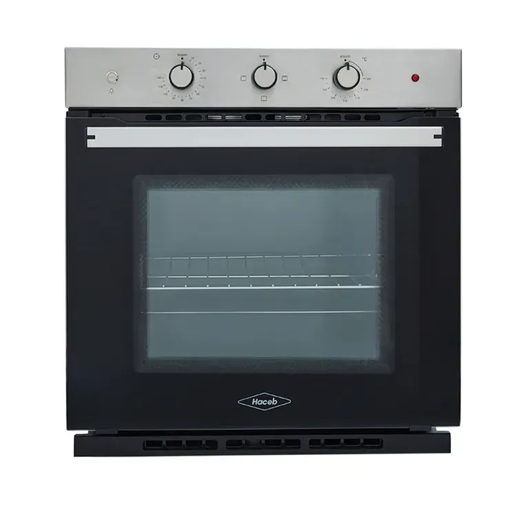 Horno de Empotrar Haceb Eléctrico 60 cm Vidrio Negro TOFU 220V Inox img #1
