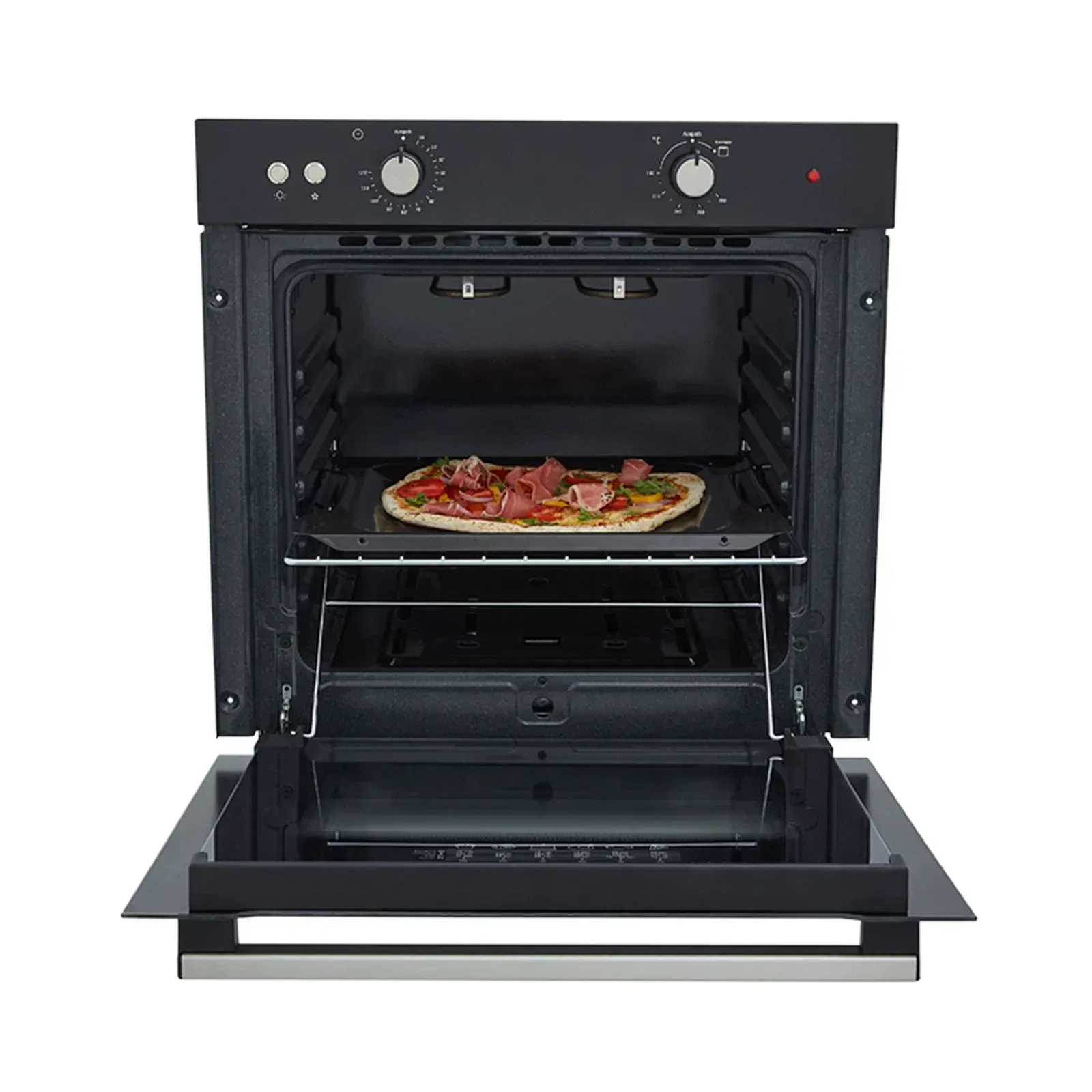 Horno de Empotrar Haceb Mixto 60 cm Gas Propano 120V Tofu Negro img #4