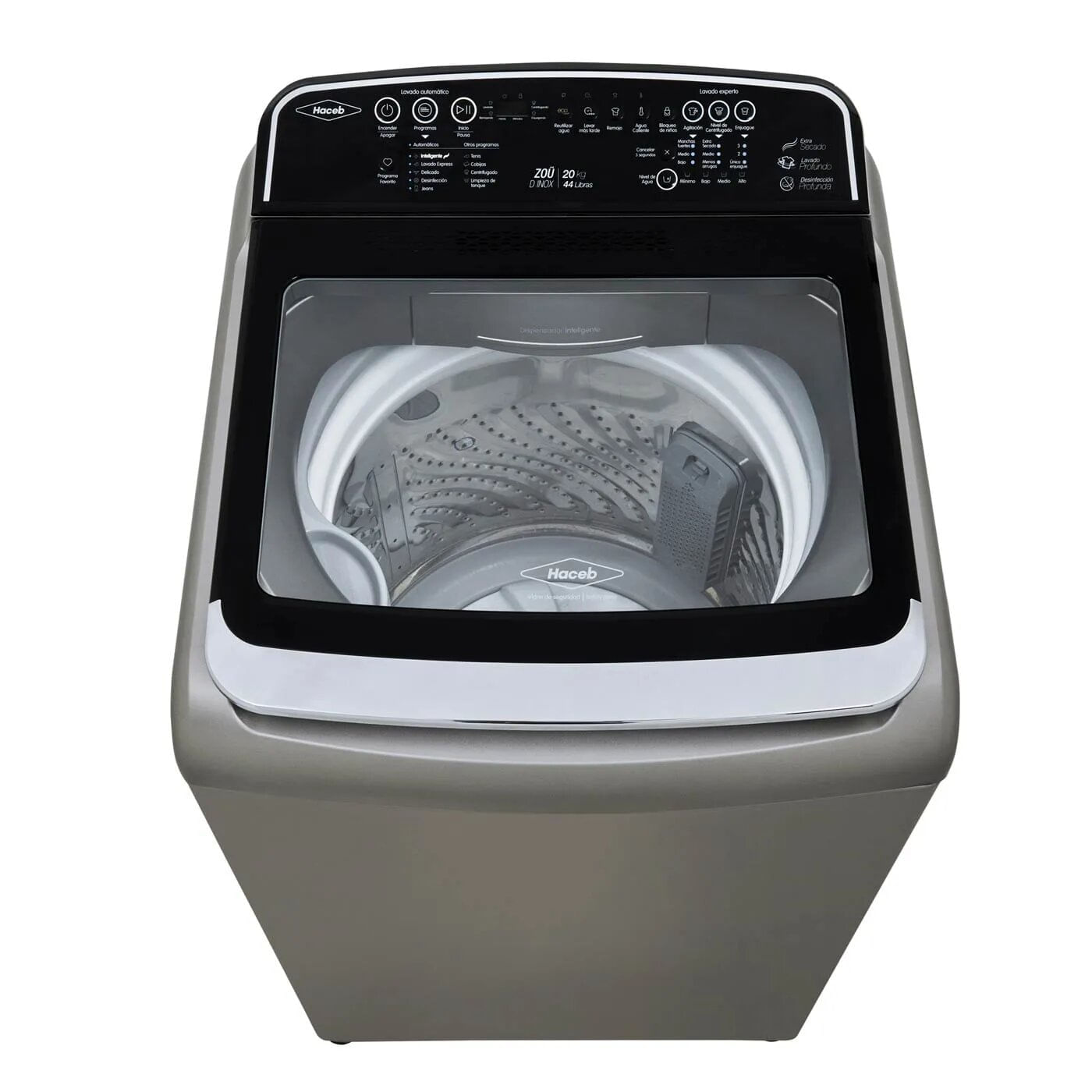 Lavadora Haceb Carga Superior 20Kg ZOÜ Digital Inox img #6
