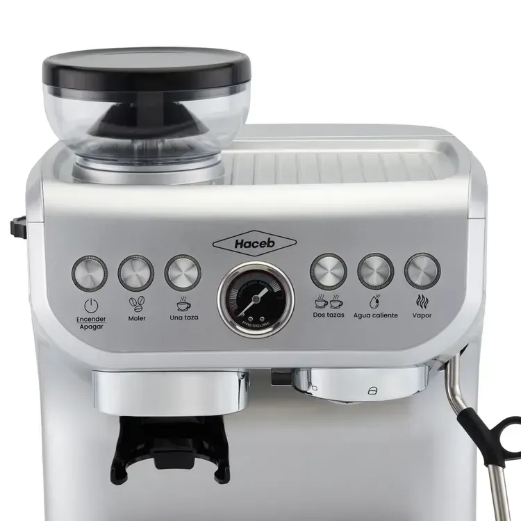 Cafetera Expreso Haceb Con Molino Integrado Inox img #3