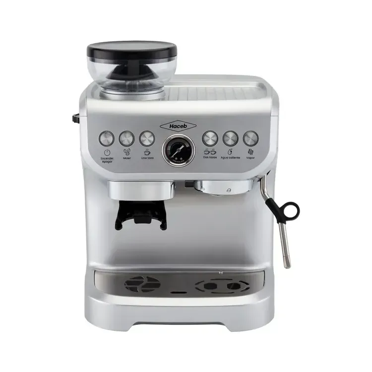Cafetera Expreso Haceb Con Molino Integrado Inox img #1