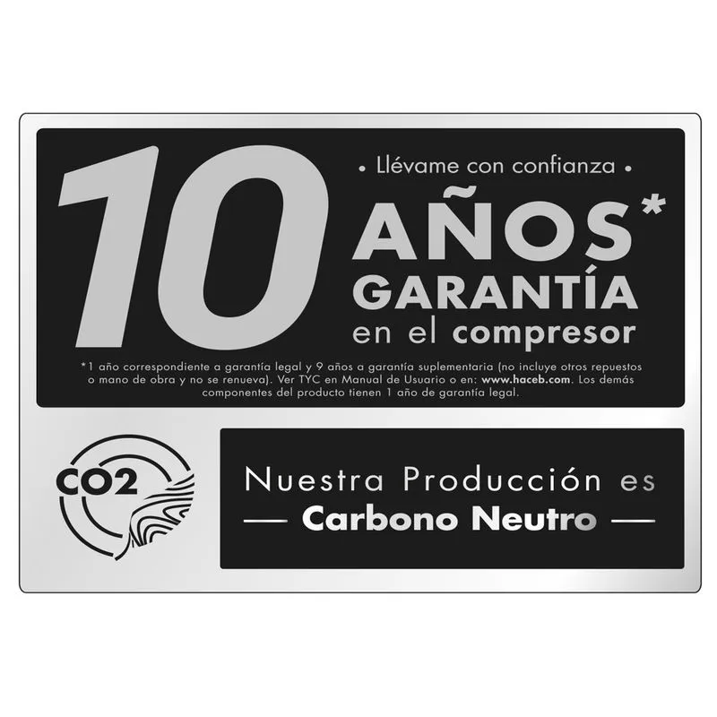 Nevera Haceb No Frost Congelador Superior 243 Litros N243 Gris Plomo img #13