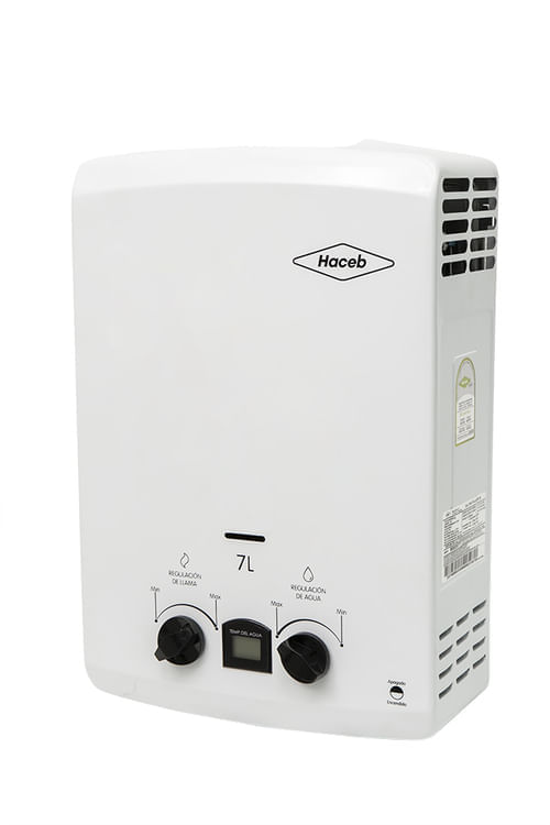 Calentador de Paso Haceb 7 Litros Tiro Natural Blanco img #6