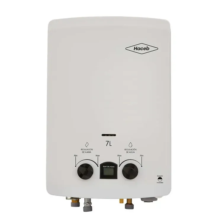 Calentador de Paso Haceb 7 Litros Tiro Natural Blanco img #1