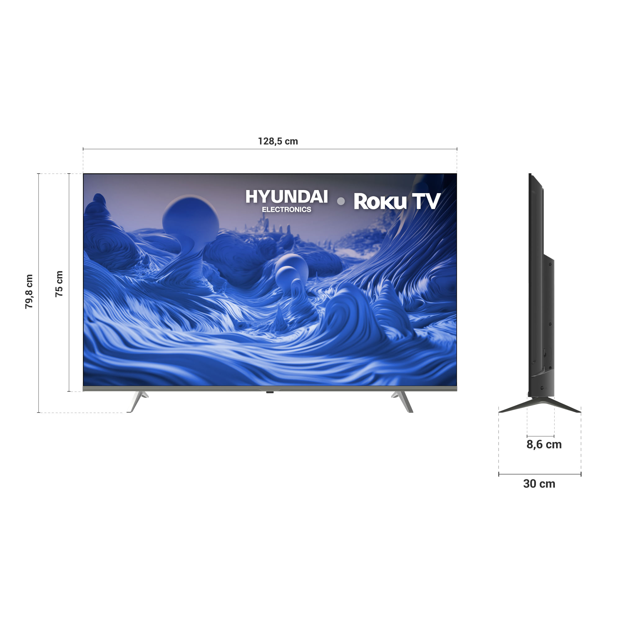 Televisor Hyundai 58" Pulgadas 147,3 cm HYLED5811R4KM 4K-UHD LED Smart TV Roku img #4