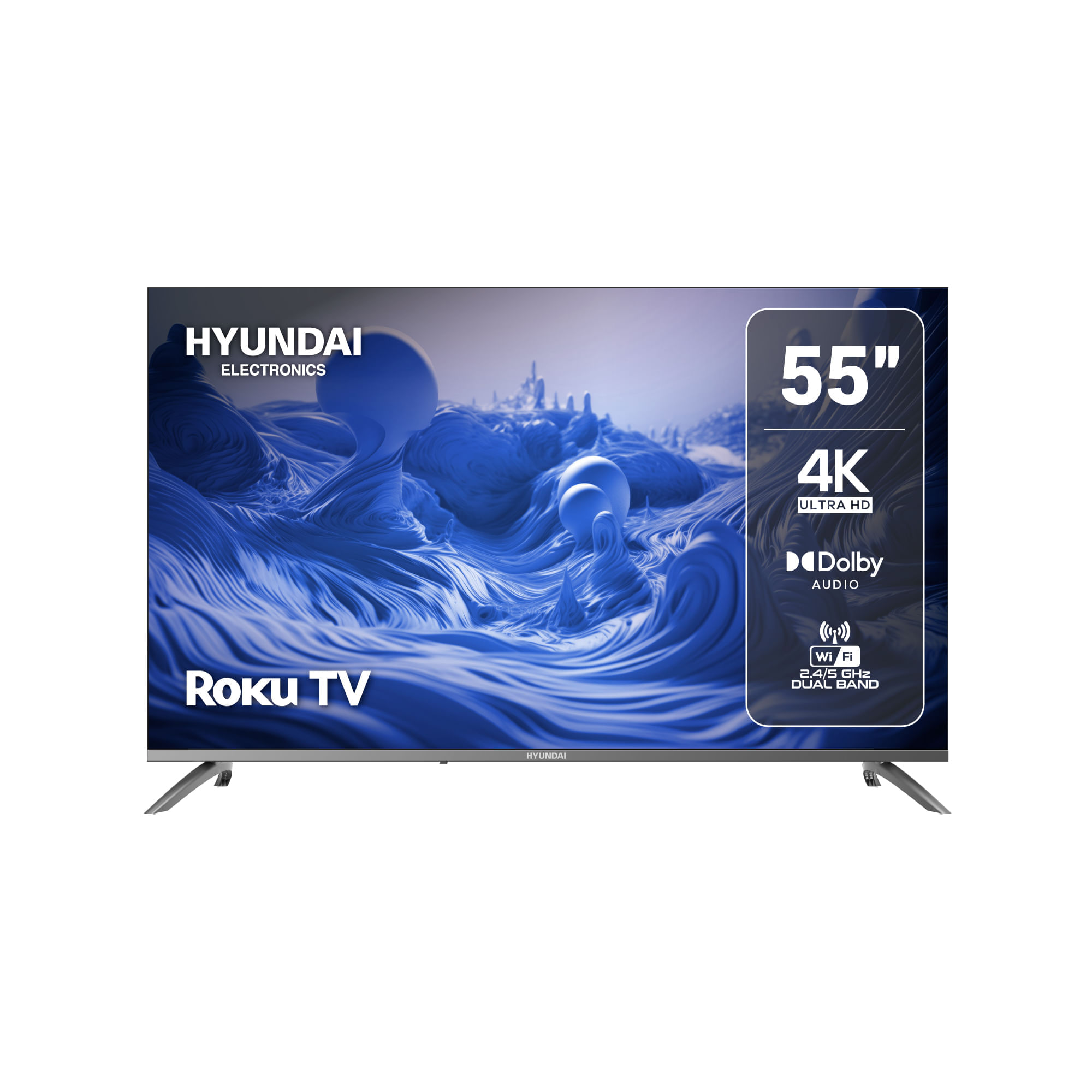 Televisor Hyundai 55" Pulgadas HYLED5527R4KM UHD LED Smart TV Roku img #1