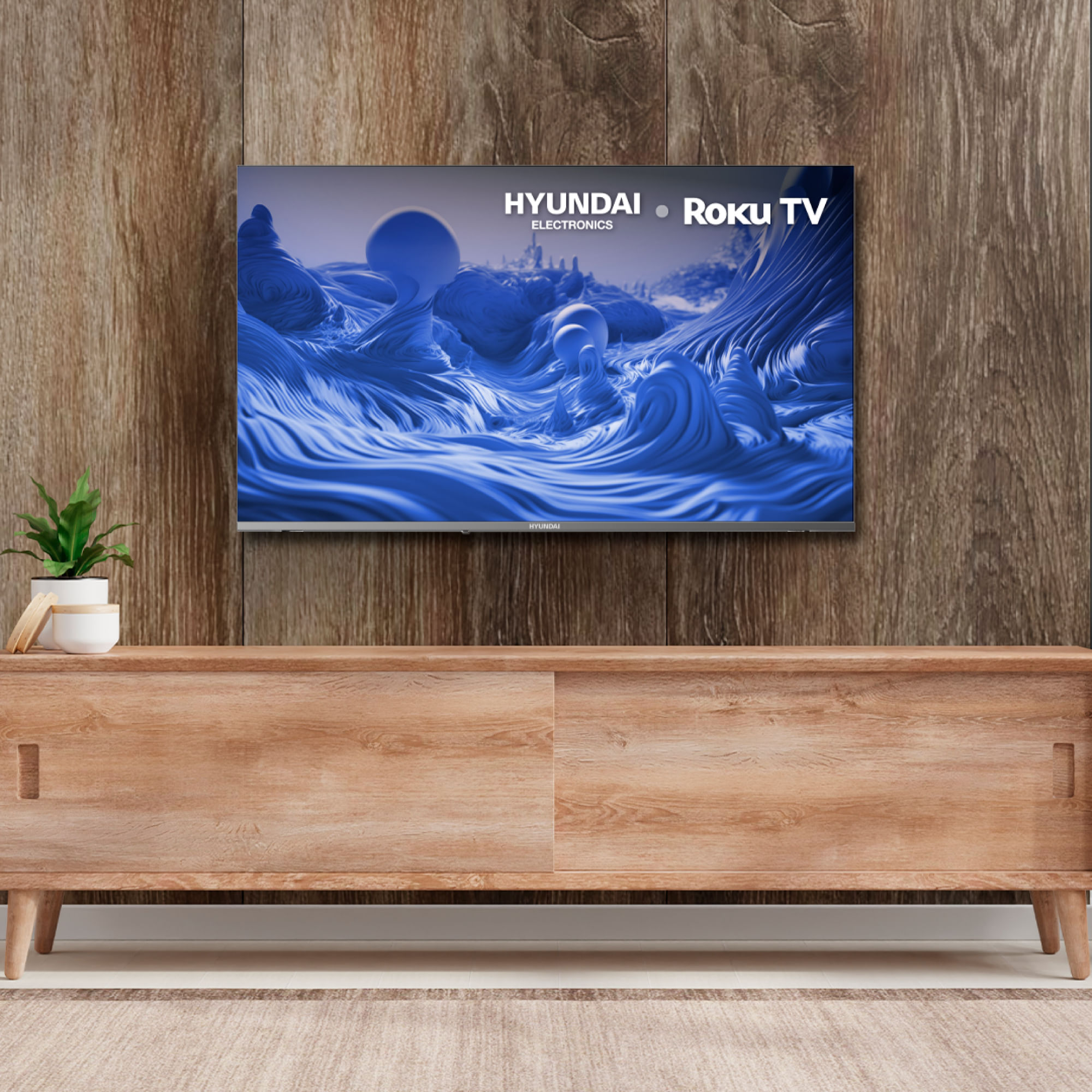 Televisor Hyundai 55" Pulgadas HYLED5527R4KM UHD LED Smart TV Roku img #3