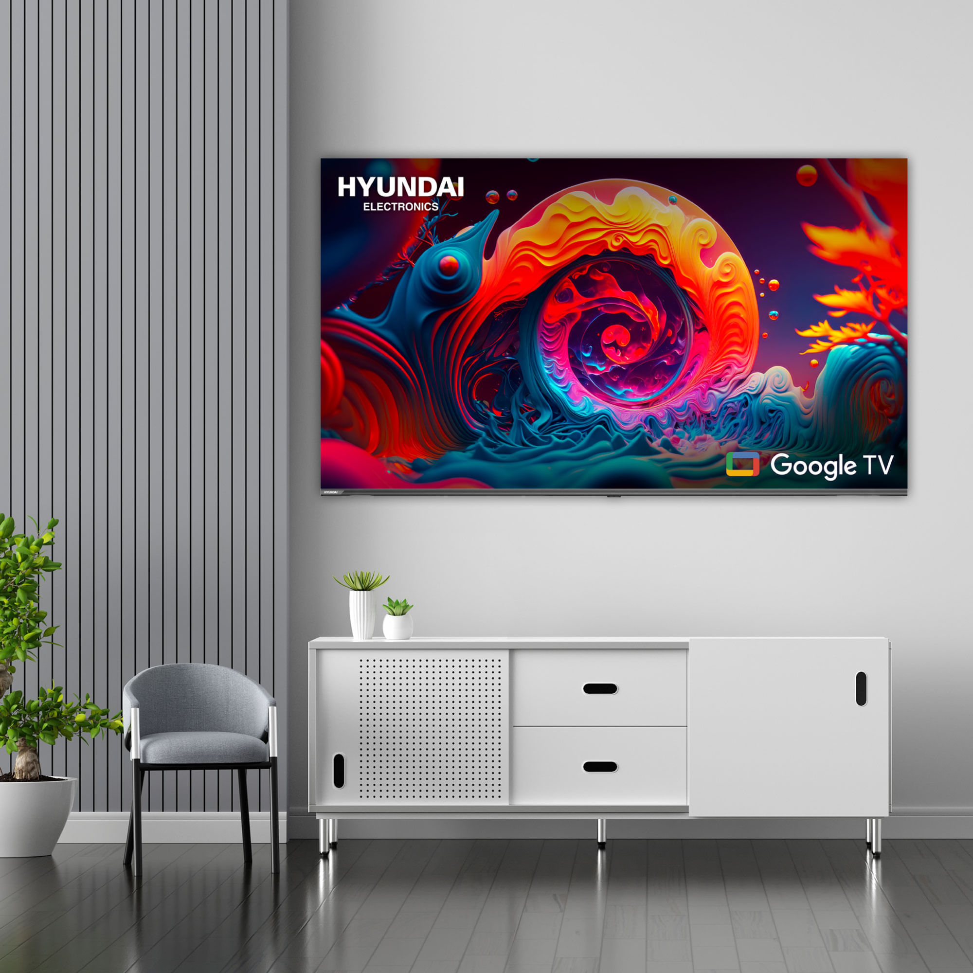 Televisor Hyundai 65" HYLED6514QMG 4K UHD MINI QLED Smart TV Google img #4