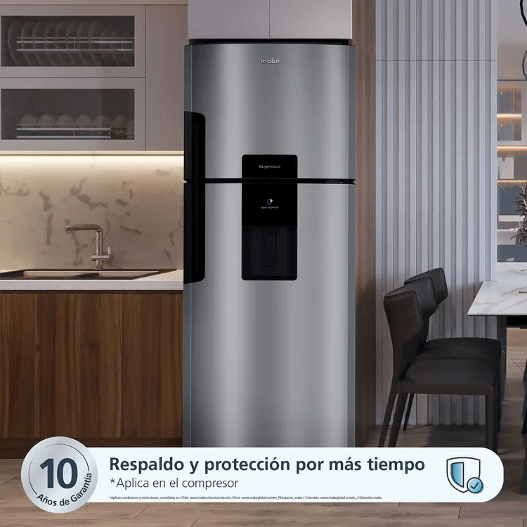 Nevera Mabe No Frost Congelador Superior 470 Litros RMP470YCU Inox img #4