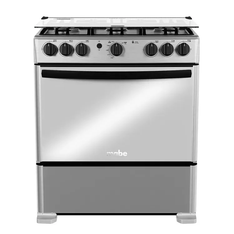 Estufa de Piso Mabe 6 Puestos Gas Natural EMC30KXX6 Inox img #1