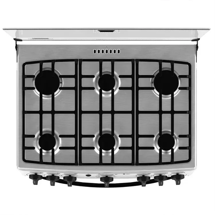 Estufa de Piso Mabe 6 Puestos Gas Natural EMC30KXX6 Inox img #4
