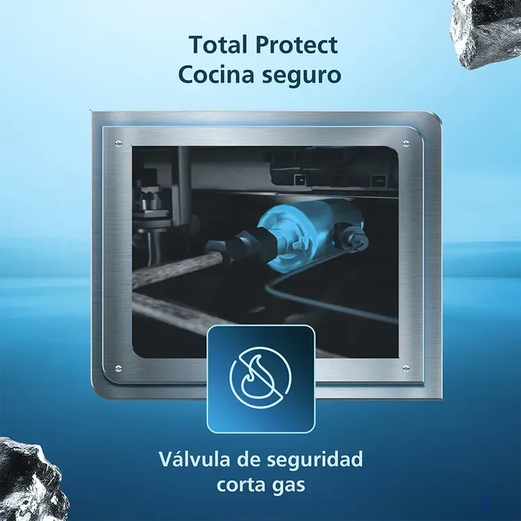 Estufa de Piso Mabe 6 Puestos Gas Natural EMC30KXX6 Inox img #5
