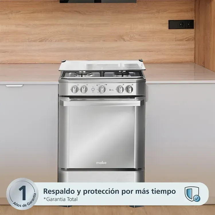 Estufa de Piso Mabe 4 Puestos Gas Natural EMC6050NFX1 Inox img #3