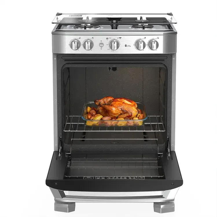Estufa de Piso Mabe 4 Puestos Gas Natural EMC6050NFX1 Inox img #5